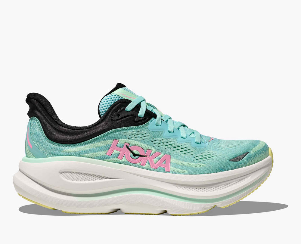 Women's Bondi 9 blue spark / mint fluorite