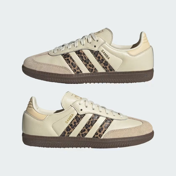 Samba OG GS Leopard Cream White